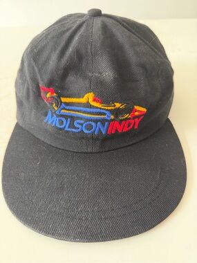 Vintage Molson Exports Black Molson Indy hat